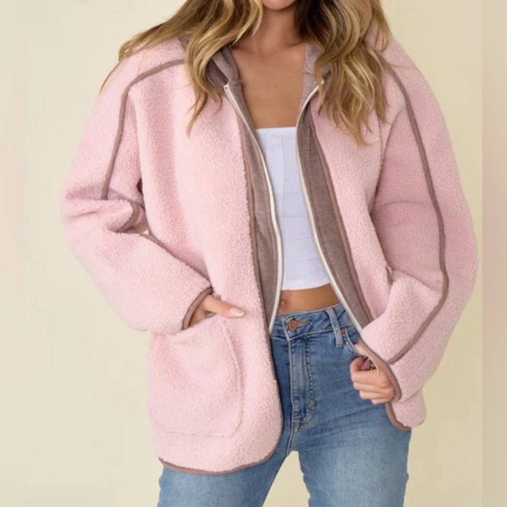 Faux Suede jacket  size L/XL - Picture 2 of 4